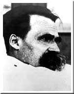 Nietzsche krank auf dem Sterbebett