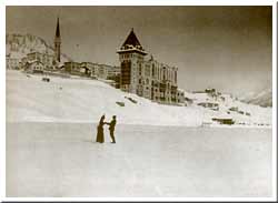 Eisläufer in St. Moritz