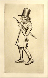 Karrikatur Kierkegaards